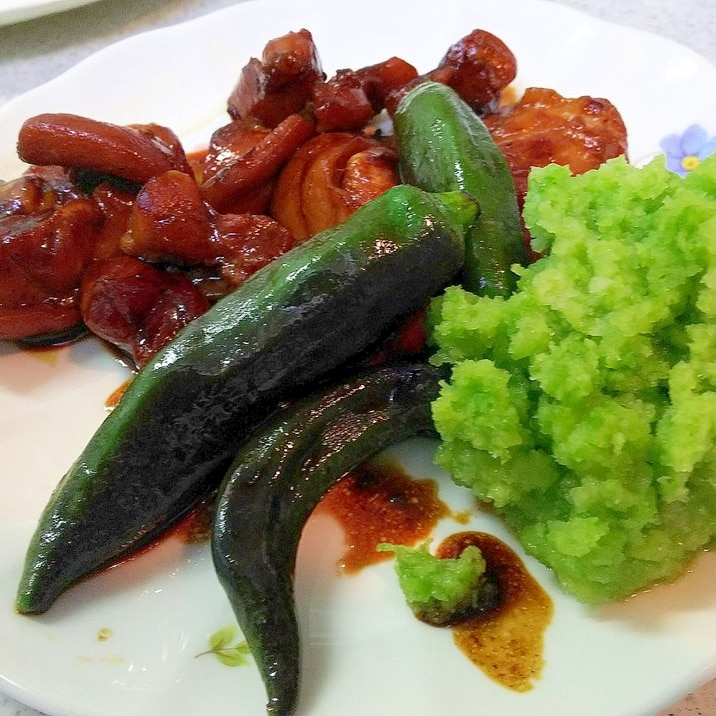 鶏肉の照り焼き　大根おろし添え